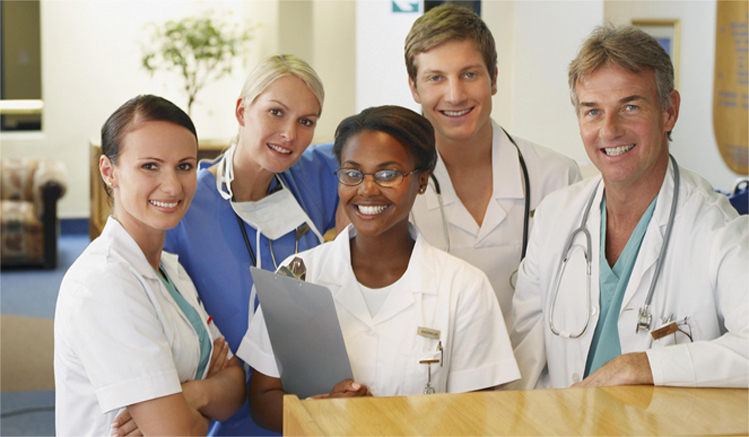 group of student doctors